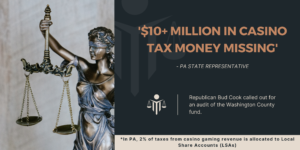PA State Representative is searching for answers regarding casino-driven tax fund allocation
